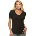 thumbnail image 1 of Felina Womens V Neck Slub Tee, 1 of 1
