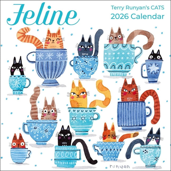 Feline 2026 Mini Wall Calendar, (Paperback)