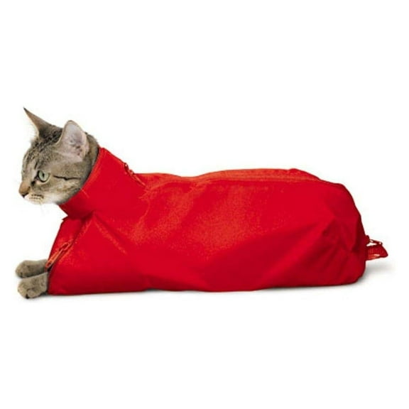 Feline Cat Sack Nylon Restraint Bag Vet Supply Size Medium 4-8 Pounds Washable