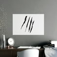 thumbnail image 1 of Effete Feline Claw Marks Scratch Vertical and Horizontal Matte Posters, 1 of 3