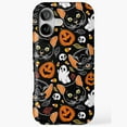 thumbnail image 1 of Feline Creepy Halloween Cat Pun Compatible Phone Case for iPhone 11–17 Pro Max, 1 of 2