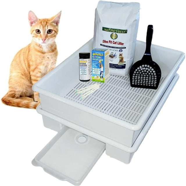 Feline Diabetes Litter Urine Collection System For Easy AtHome