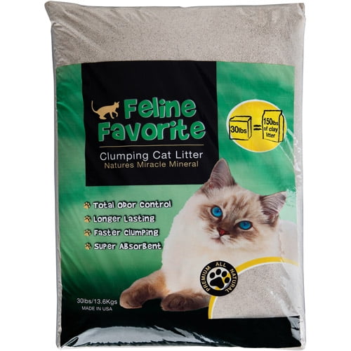 Feline Favorite AllNatural Clumping Cat Litter, 30 lb Bag