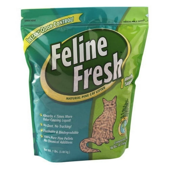 Feline Fresh Natural Pine Cat Litter, 7-lb