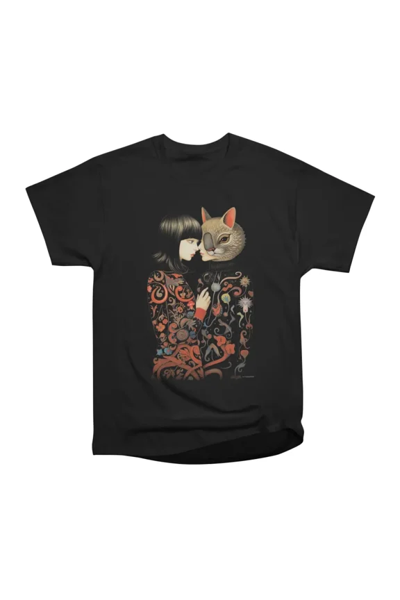 Feline Furry Fusion T-Shirt Tee Gift For Him Merch For Her Apparel For Friend