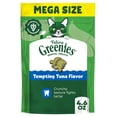 thumbnail image 1 of Greenies Feline Tempting Tuna Flavor Adult Natural Dental Cat Treats, 4.6 oz Pouch, 1 of 8