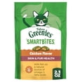 thumbnail image 1 of Greenies Feline Smartbites Chicken Flavor Skin & Fur Health Cat Treats, 2.1 oz Pack, 1 of 9