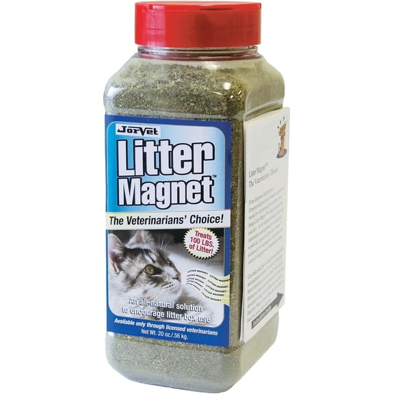 JorVet Feline Litter Magnet | All-Natural Herbal Solution to Attract Cats to Litter Box & Resolve Behavioral Issues | Treats 100+ lbs. of Clumping Litter | 20oz Earthly Scented