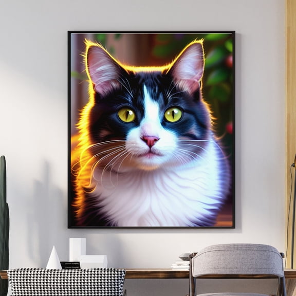 Feline Majesty - Cat Portrait Canvas Wall Art