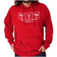 thumbnail image 1 of Feline Periodic Table Funny Cat Lover Unisex Plus Fleece Graphic Hoodie Brisco Brands 5X, 1 of 6