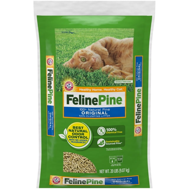 Feline Pine Original 100% Natural Cat Litter, 20 lb