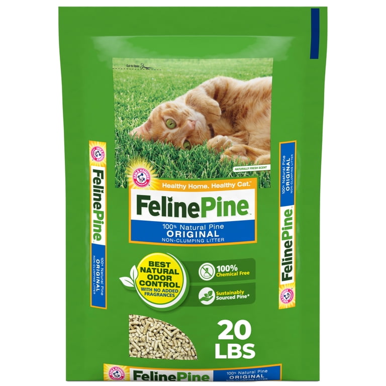 ARM & HAMMER Feline Pine Cat Litter, 100% Natural Pine, Powerful