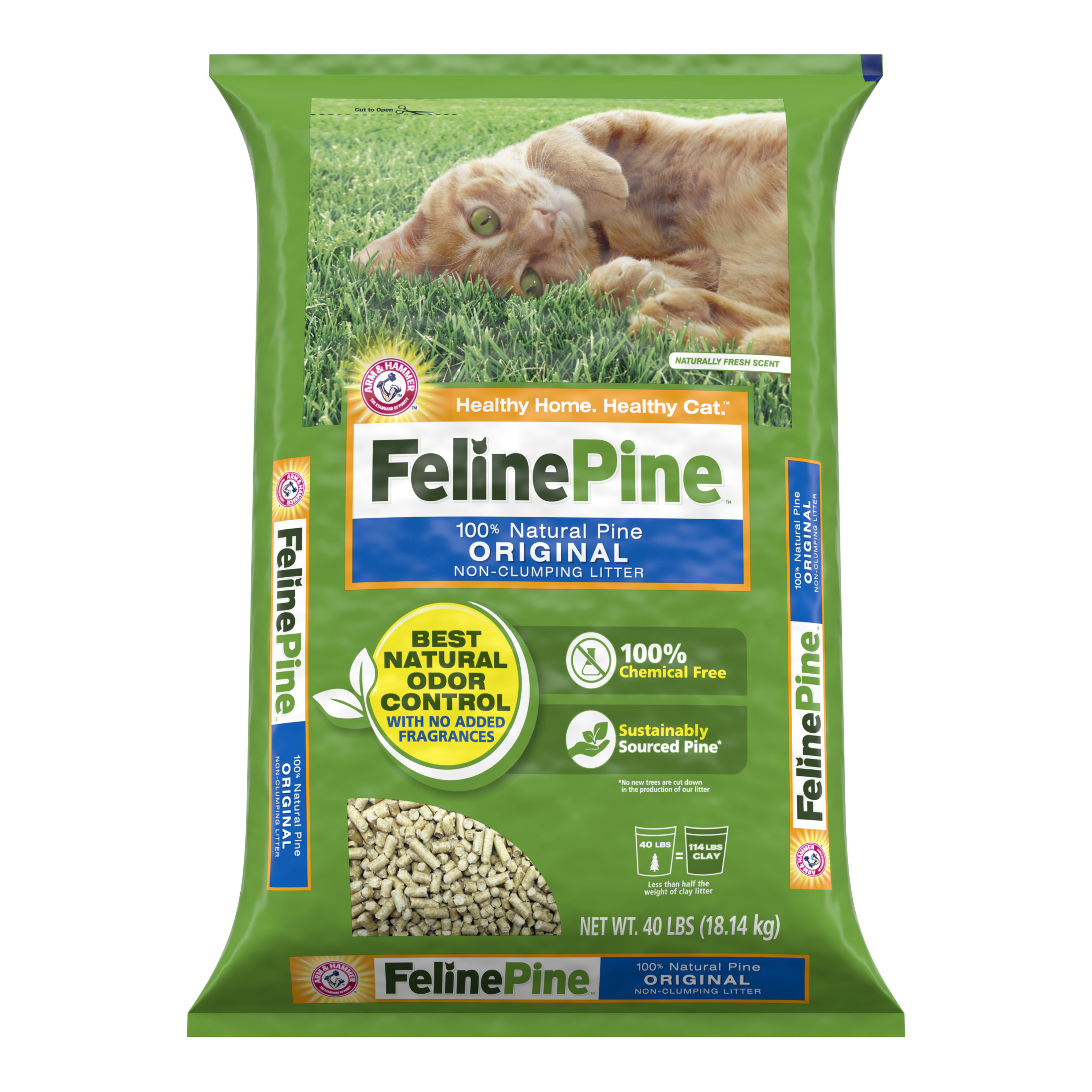 Feline Pine Original Cat Litter, 40 lb