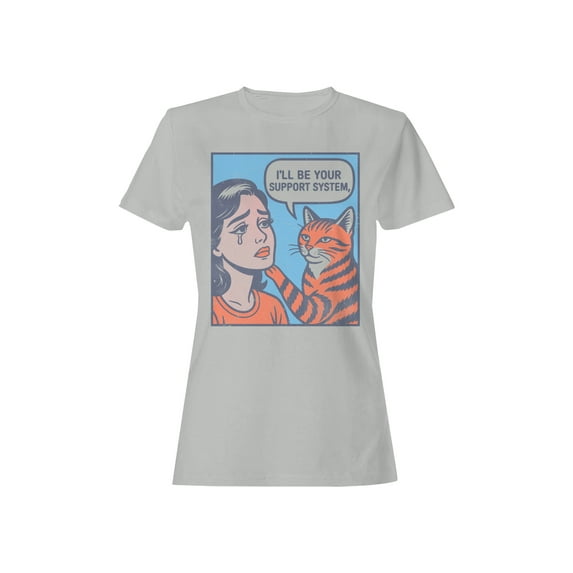 Feline Support System Art Women's T-shirt