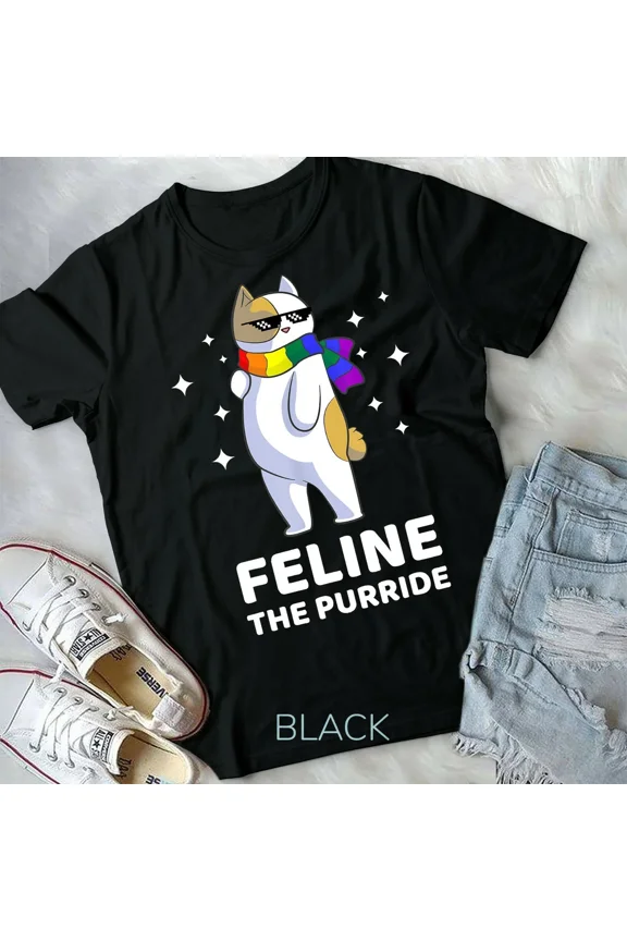 Feline The Purride Cat Unisex Form T-Shirt