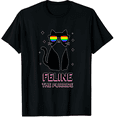 thumbnail image 1 of Feline The Purride Rainbow Cat Pride LGBTQ Unisex T-Shirt, 1 of 5