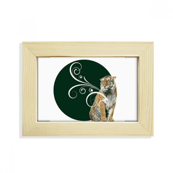 Feline Tigers Fierce Patterns Desktop Decorate Photo Frame Picture Art Painting 5x7 inch