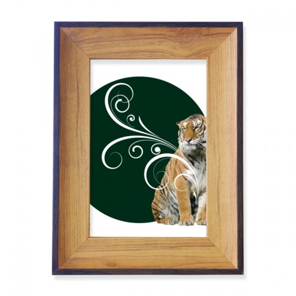 Feline Tigers Fierce Patterns Photo Frame Exhibition Display Art Desktop Painting