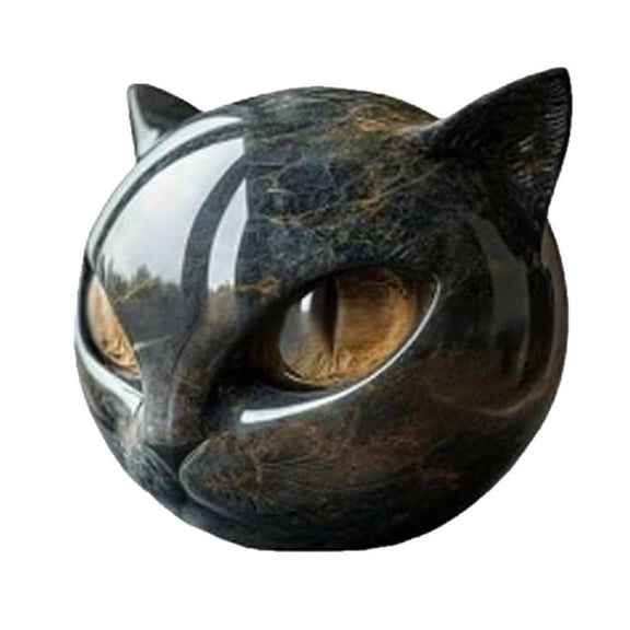 Felines Figurine Halloween Themed Resin Cats Sculpture Decoration for Home Office Desk Festive Accent Piece