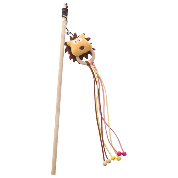 Felines Fun Beads Teaser Wand Toy Cats Entertainment and Fun Exercise Teasing Soothing Toy
