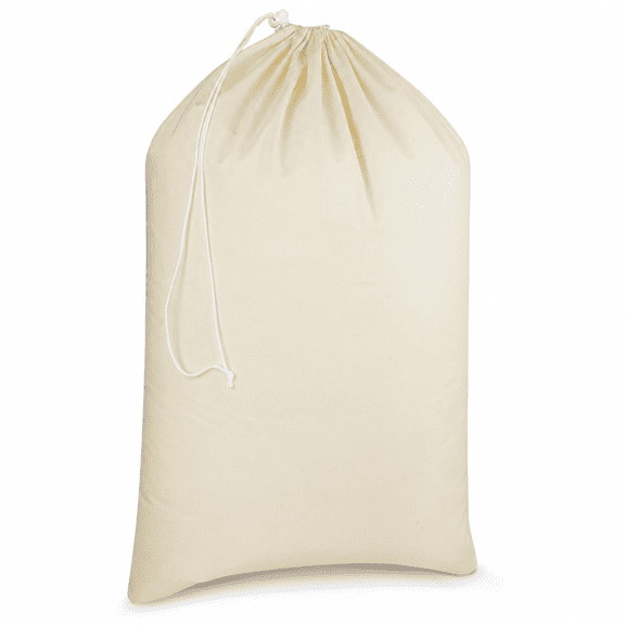 Felinux 36 Inch Drawstring Laundry Bag, Natural Fabric Storage Sack