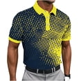 thumbnail image 1 of Felirenzacia Big and Tall Men’s Athletic Performance Polo, Short Sleeve Moisture Wicking Golf Shirt, Navy,XL, 1 of 5