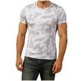 thumbnail image 1 of Felirenzacia Big and Tall Men's Camouflage T-Shirt Fitted Basic Tee Shirt Top Crew Neck Short Sleeve Summer Pullover White,2XL, 1 of 5