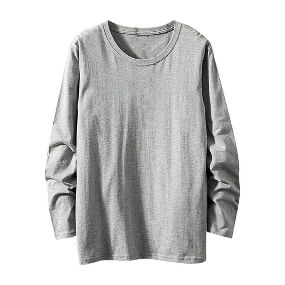 Felirenzacia Big and Tall Men's Long Sleeve Shirts, M-5XL Casual Stretchy Crewneck Hoodie Sweatshirts
