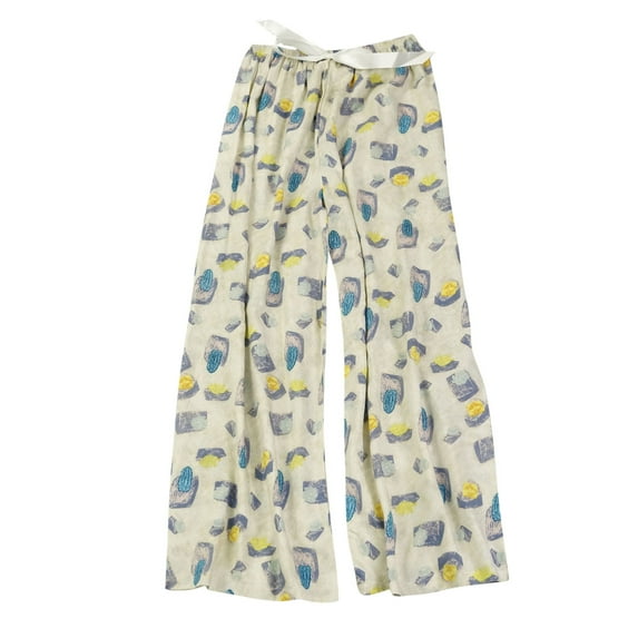 Felirenzacia Comfy Pajama Pants for Women Cotton Lounge Trousers with Elastic Waistband, Stretchy Drawstring Sleepwear Bottoms, Soft Relaxed Fit