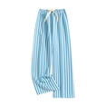 thumbnail image 1 of Felirenzacia Cotton Pajama Pants for Big Women Ditsy Floral Graphic Lounge Wear Pj Bottom for Women's Plus Light Blue,Free Size, 1 of 3
