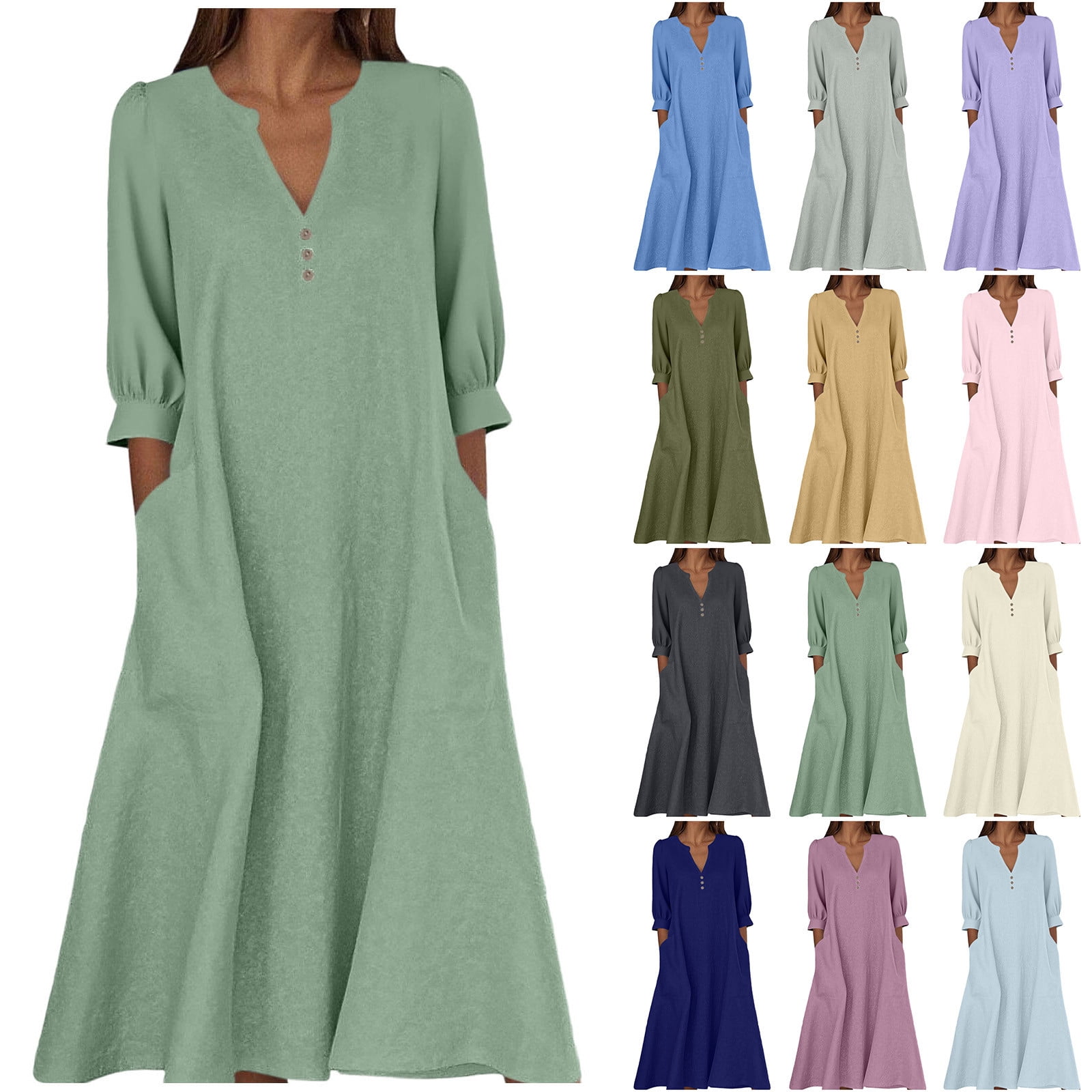 women's pink midi dress Bright A-line midi dress Color:Ivory(Photo Color) Prom dress 2019