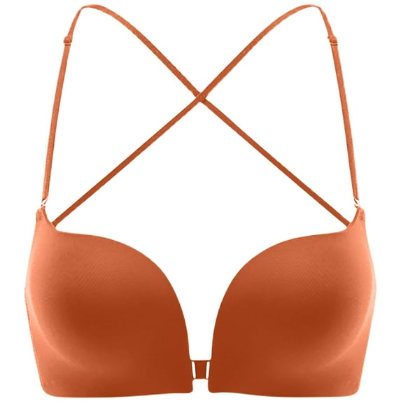 Felirenzacia Front Close Wireless Bralette with Adjustable Straps – Women’s Comfort Bra, Padded Smooth Fit for Everyday Wear