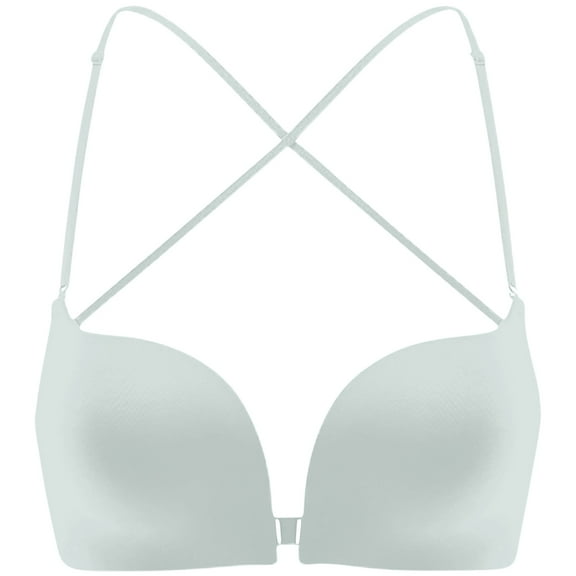 Felirenzacia Front Close Wireless Bralette with Adjustable Straps – Women’s Comfort Bra, Padded Smooth Fit for Everyday Wear