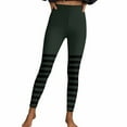 thumbnail image 1 of Felirenzacia Halloween Striped Seamless No See Through Compression Tummy Control Butt Lifting Butter Soft Pilates Athletic Pro Leggings, 1 of 7