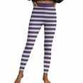 thumbnail image 1 of Felirenzacia High Waisted Leggings for Women and Girl Horizontal Stripes No See Through Tummy Control Cycling Workout Yoga Pants with Pockets Reg & Plus Halloween Printed, 1 of 7