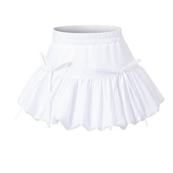 Felirenzacia Kids Girls Skater Skirt High Waisted Pleated Mini Skort Breathable Athletic School Uniform Skirt with Elastic Waist
