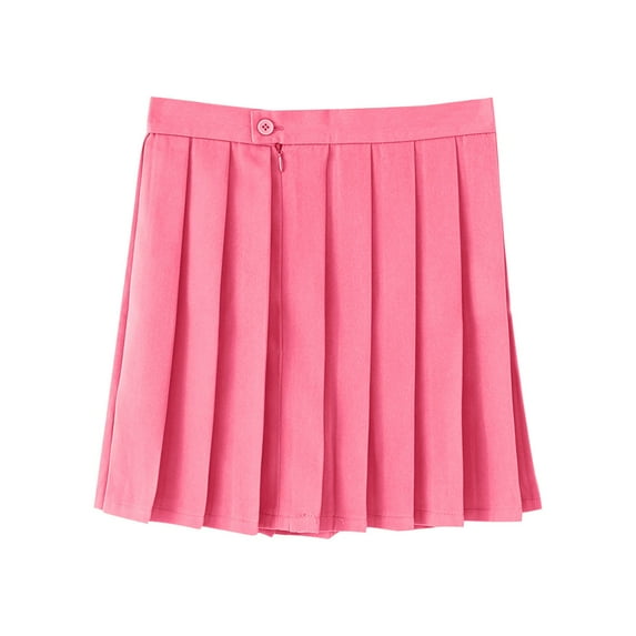 Felirenzacia Kids Girls Skater Skirt High Waisted Pleated Mini Skort Breathable Athletic School Uniform Skirt with Elastic Waist