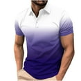 thumbnail image 1 of Felirenzacia Men’s Durable Stitch Polo Shirt, Short Sleeve Comfort Stretch Casual Golf Top, Multicolor,M, 1 of 5