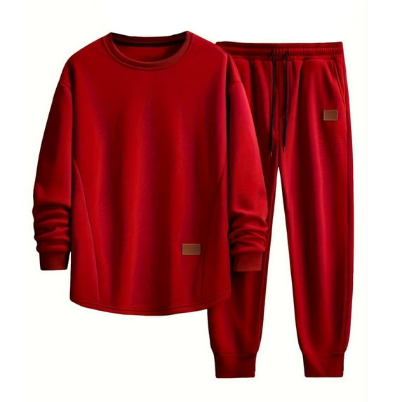 Felirenzacia Mens 2 Piece Outfits Knit Jacquard Pullover Sweatshirt Tracksuit & Joggers Sweatpants Sweatsuit Sets with Pockets