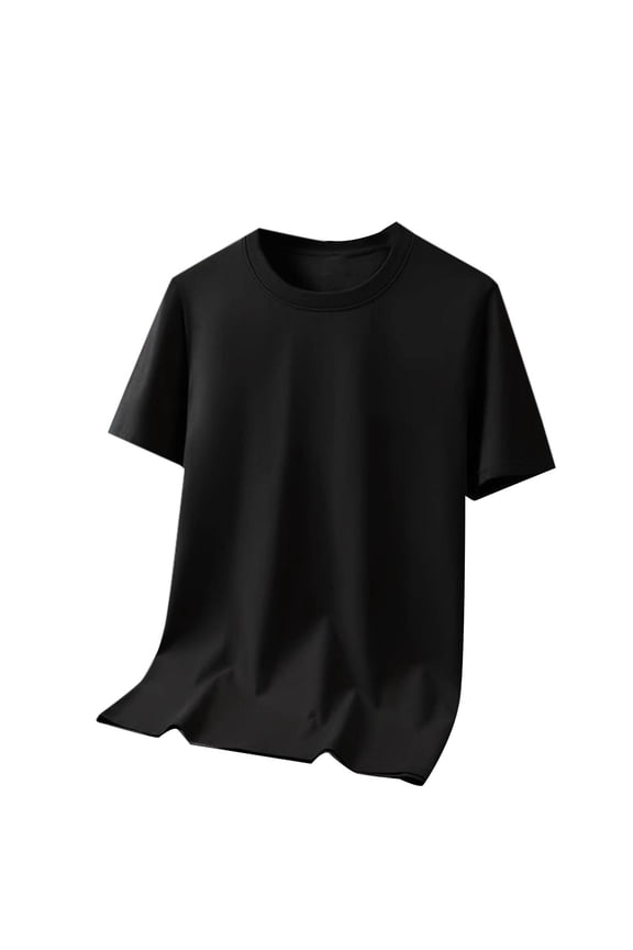 Plus Size Running Shirts for Men Active Quick Dry Tee Athletic Gym Workout Short Sleeve Tops Crew Neck