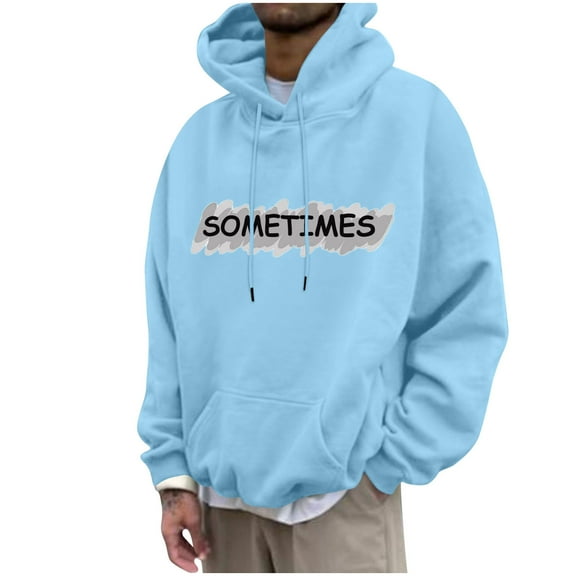 Felirenzacia Unisex Graphic Hoodie for Men Women, X Cross Print Long Cuffed Sleeve Hooded Pullover Sweatshirt,Light Blue,L