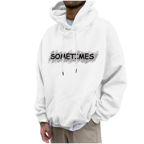 Felirenzacia Unisex Graphic Hoodie for Men Women, X Cross Print Long Cuffed Sleeve Hooded Pullover Sweatshirt,White,2XL