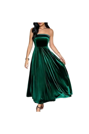 slim fit dress slacks Green Velvet Burn Maxi Dress main image 1