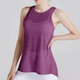 thumbnail image 1 of Felirenzacia Women Tank Top, Sexy Mesh Sheer Long Flowy Loose Lightweight Yoga Jogging Tank,Wine,M, 1 of 5