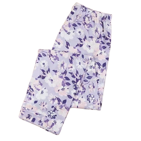 Felirenzacia Women's Cotton Long Pajama Pants Purple,XXXXL