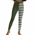 thumbnail image 1 of Felirenzacia Women's Halloween Leggings Stretchy Stripe Printed Legging Tights Hight Waisted Yoga Pants Halloween Pajama Pants, 1 of 7