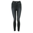 thumbnail image 1 of Felirenzacia Women's Jeggings, Casual Stretchy Mid Rise Bootcut Vintage Tummy Control Skinny Jeans, 1 of 5