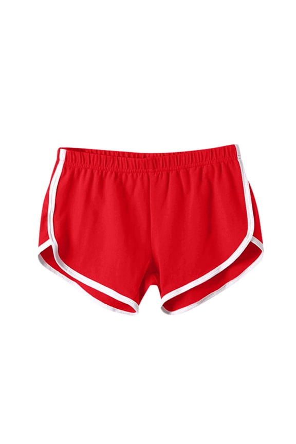 Women's Mesh Shorts 3 Inch Running Gym Athletic Workout Bodybuilding Booty Track Shorts Vintage Fitted Short with 2 Pockets Red,3XL