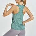 thumbnail image 1 of Felirenzacia Women’s Quick Dry Racerback Tank Top, Lightweight Workout Activewear Moist Wicking Sleeveless Gym Running Yoga Top,Green,2XL, 1 of 5