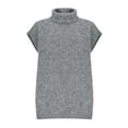 thumbnail image 1 of Felirenzacia Women’s Sleeveless Turtleneck Sweater Vest, Soft Knit Mock Neck Pullover Top, 1 of 5